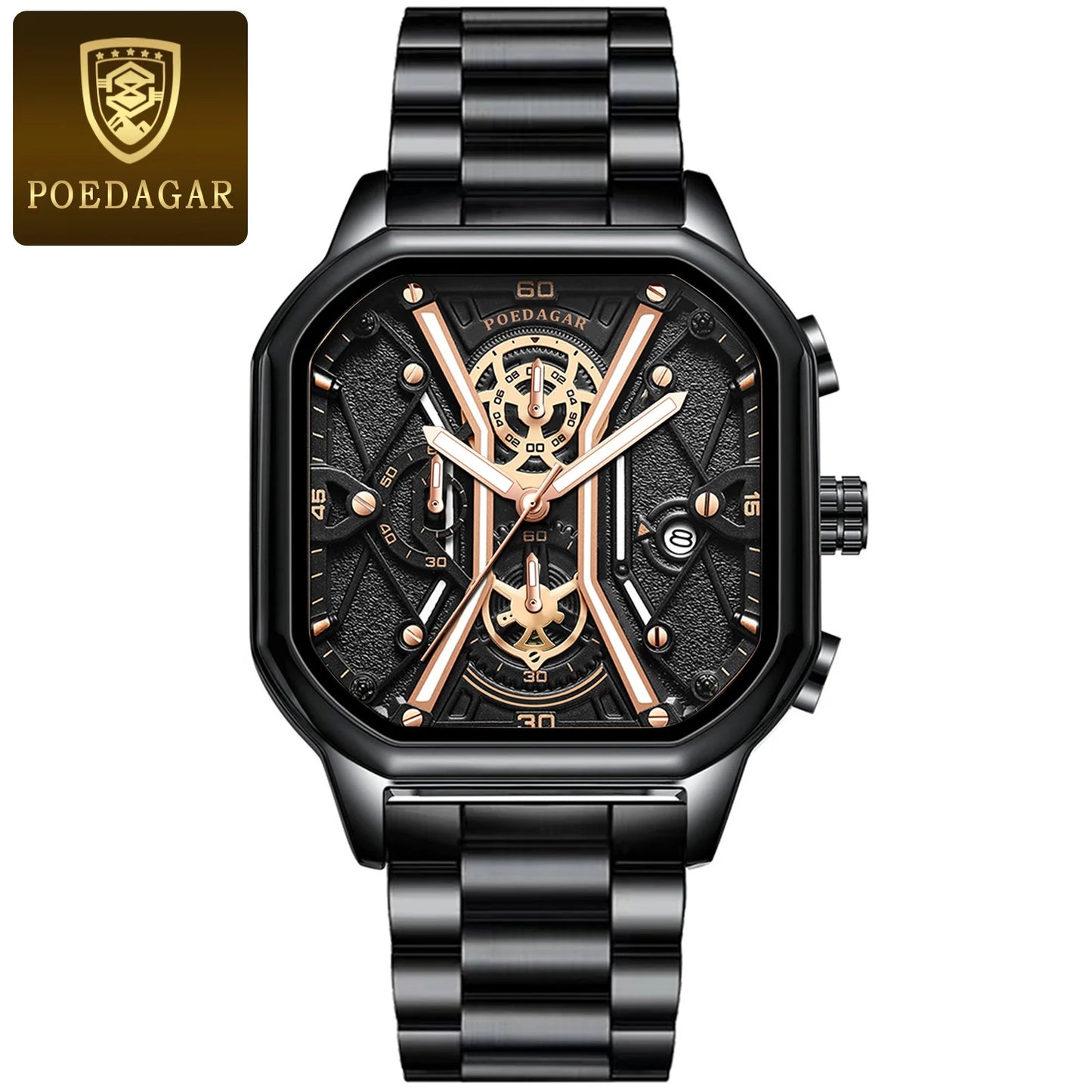 Poedagar Skeleton Chronograph