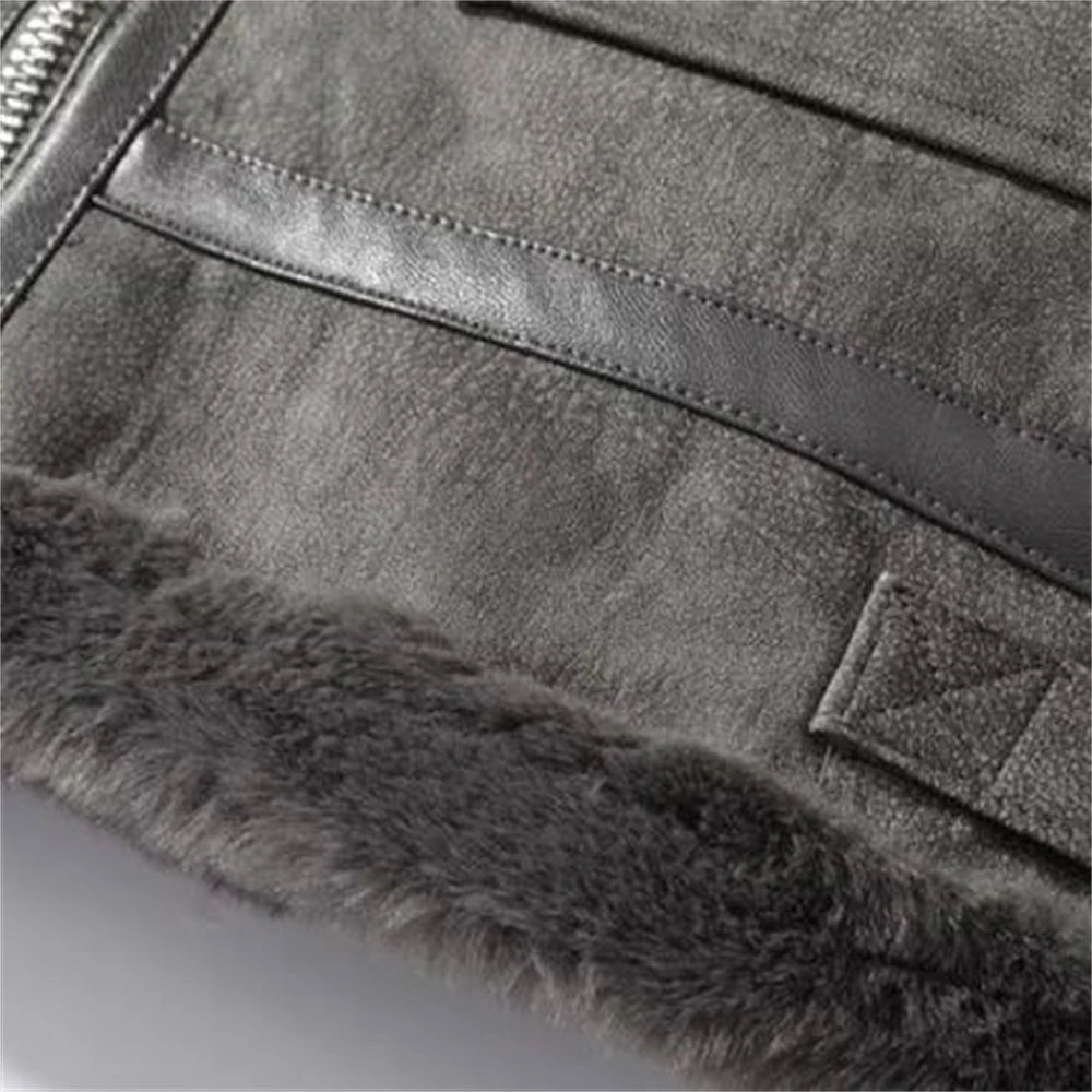Norris Suede Fur-Lined Jacket