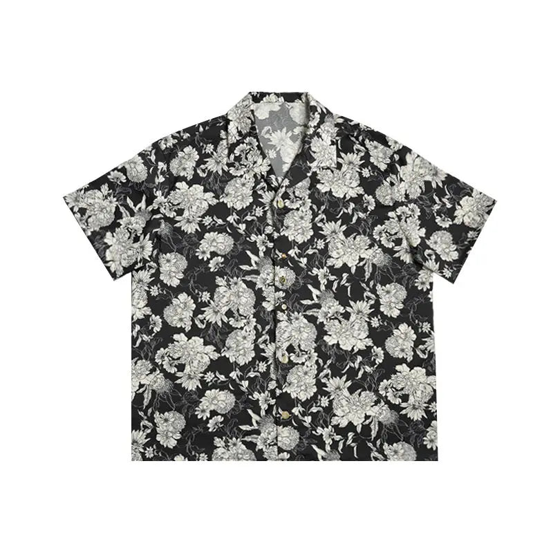 Monochrome Floral Shirt
