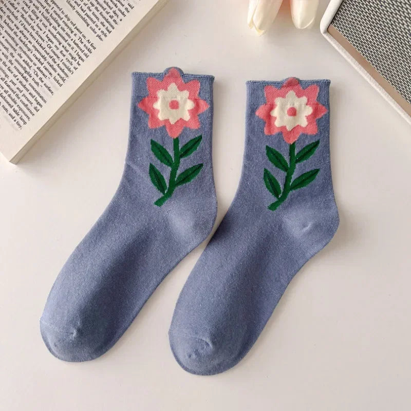 Kawaii Spring Mid Tube Socks