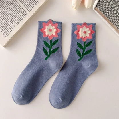 Kawaii Spring Mid Tube Socks