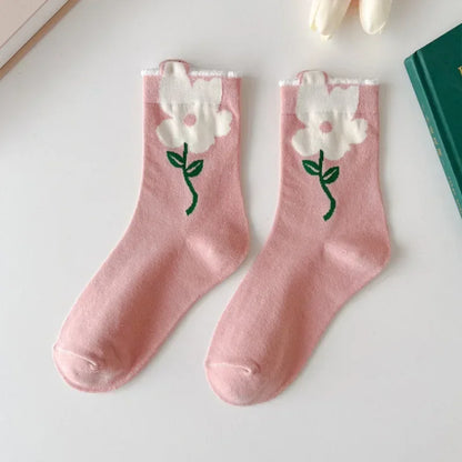 Kawaii Spring Mid Tube Socks