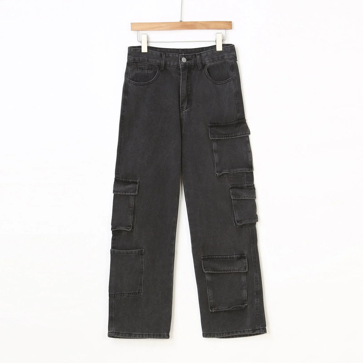 Acid Wash Cargo Denim