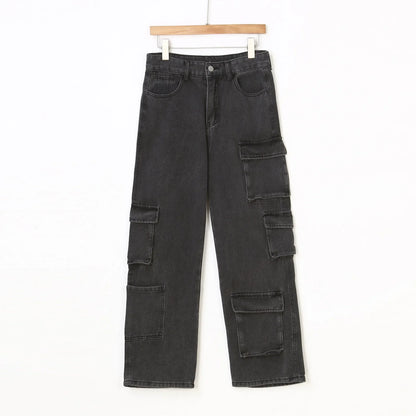 Acid Wash Cargo Denim
