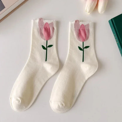 Kawaii Spring Mid Tube Socks