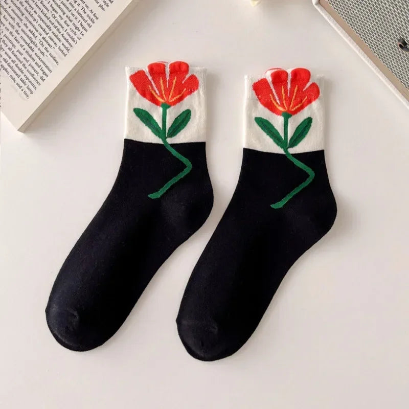 Kawaii Spring Mid Tube Socks