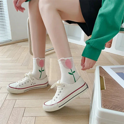 Kawaii Spring Mid Tube Socks