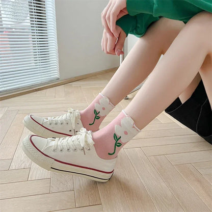 Kawaii Spring Mid Tube Socks